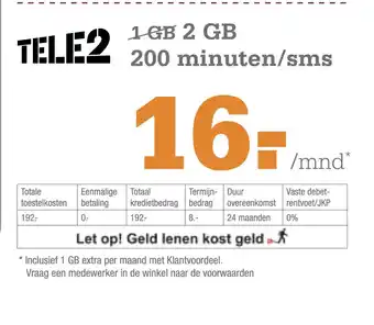 Telecombinatie Samsung Galaxy A22 64 GB (Tele2) aanbieding