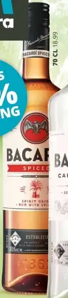 Mitra BACARDÍ Spiced Rum 70 cl aanbieding