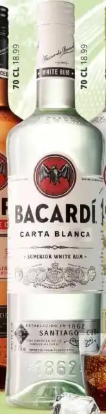 Mitra BACARDÍ Carta Blanca Rum 70 cl aanbieding