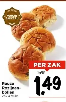 Vomar Voordeelmarkt Reuze Rozijnen- bollen aanbieding
