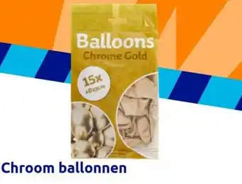 Action Chroom ballonnen 23 cm aanbieding