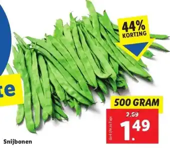 Lidl Snijbonen aanbieding