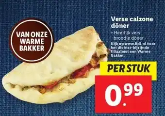 Lidl Verse calzone döner aanbieding