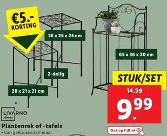 Lidl Plantenrek of -tafels aanbieding