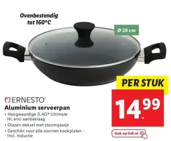 Lidl Aluminium serveerpan aanbieding