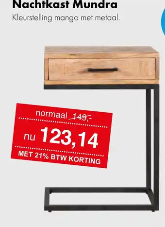 Woonsquare Nachtkast Mundra aanbieding