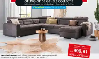 Woonsquare Hoekbank Island aanbieding
