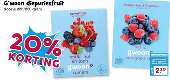 Boon`s Markt G'woon diepvriesfruit aanbieding