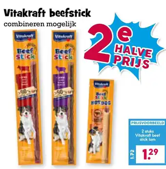 Boon`s Markt Vitakraft beefstick aanbieding