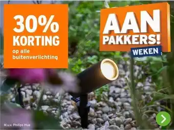 GAMMA 30% KORTING op alle buitenverlichting aanbieding