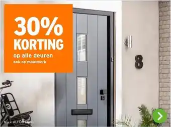 GAMMA 30% KORTING op alle deuren ook op maatwerk aanbieding