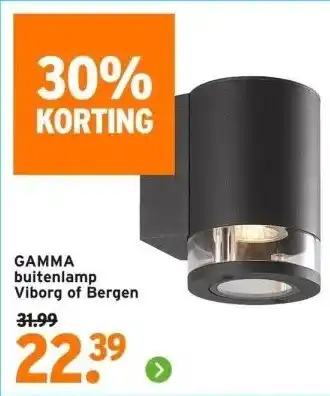 GAMMA GAMMA buitenlamp Viborg of Bergen aanbieding