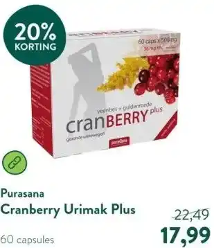 Holland & Barrett Cranberry Urimak Plus aanbieding