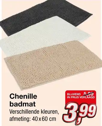 Kik Chenille badmat aanbieding