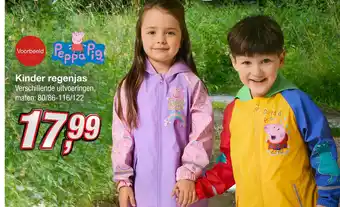 Kik Kinder regenjas aanbieding