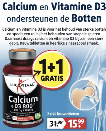 Lucovitaal Calcium en Vitamine D3 aanbieding