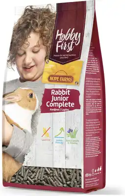Intratuin HobbyFirst Hope Farms konijnenvoer junior Complete 1,5 kg aanbieding