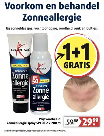 Lucovitaal Zonneallergie aanbieding