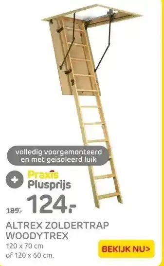 Praxis ALTREX ZOLDERTRAP aanbieding