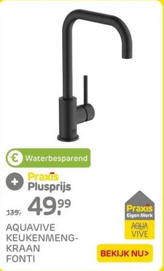 KEUKENMENG-kraan aanbieding bij Praxis