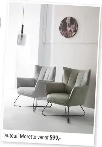 Pronto wonen Fauteuil Moretto aanbieding