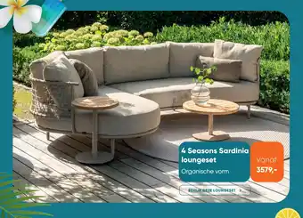 Van der Garde tuinmeubelen 4 Seasons Sardinia loungeset aanbieding