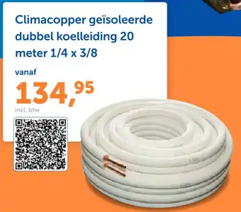 Warmteservice Climacopper geïsoleerde dubbel koelleiding aanbieding