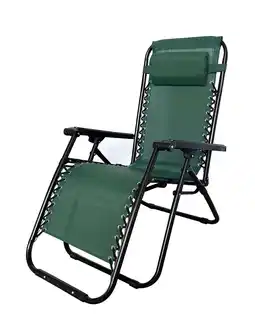 Pets Place Bestgarden Camping Lounge Stoel - Tuinmeubelen - 172x66x108 cm Donkergroen aanbieding