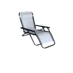 Pets Place Bestgarden Camping Lounge Stoel - Tuinmeubelen - 172x66x108 cm Lichtgrijs aanbieding