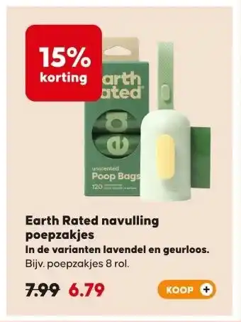 Boerenbond Earth Rated navulling poepzakjes aanbieding