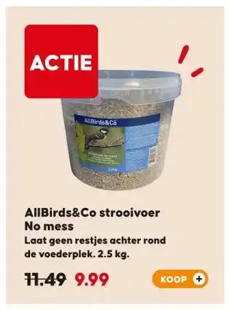 Pets Place AllBirds&Co strooivoer aanbieding