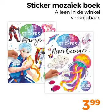 Trekpleister Sticker mozaïek boek aanbieding