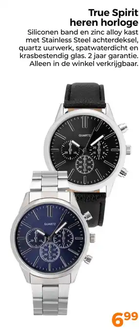 Trekpleister True Spirit heren horloge aanbieding