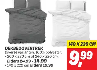 Dekamarkt DEKBEDOVERTREK aanbieding