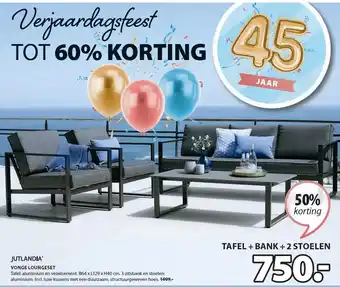 Jysk JUTLANDIA VONGE LOUNGESET aanbieding