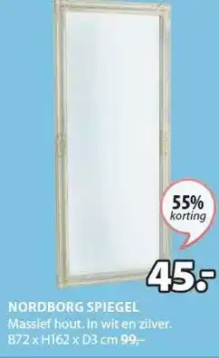 Jysk NORDBORG SPIEGEL aanbieding