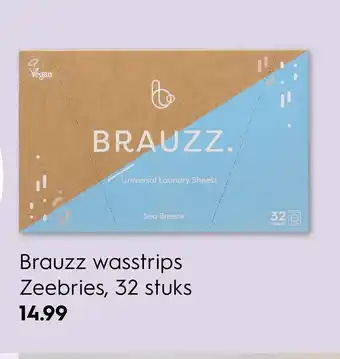 Blokker Brauzz wasstrips Zeebries, 32 stuks aanbieding