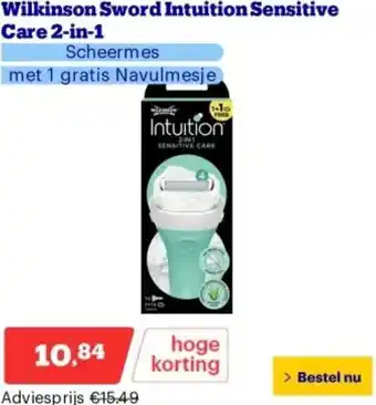 Bol.com Wilkinson Sword Intuition Sensitive Care 2-in-1 aanbieding