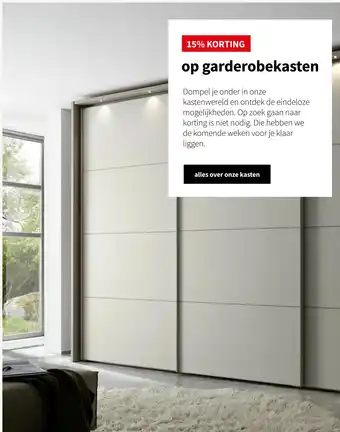 Nijhof op garderobekasten aanbieding