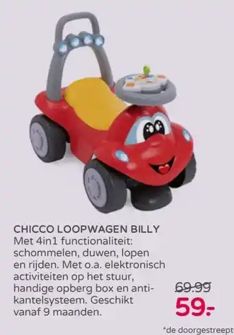 Prenatal CHICCO LOOPWAGEN BILLY aanbieding