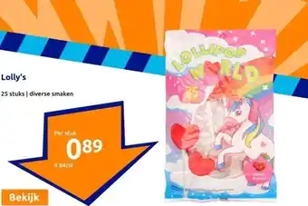 Action Lolly's aanbieding