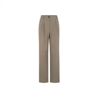 Spartoo Broek Modström Beige pantalon Anker wide pants aanbieding