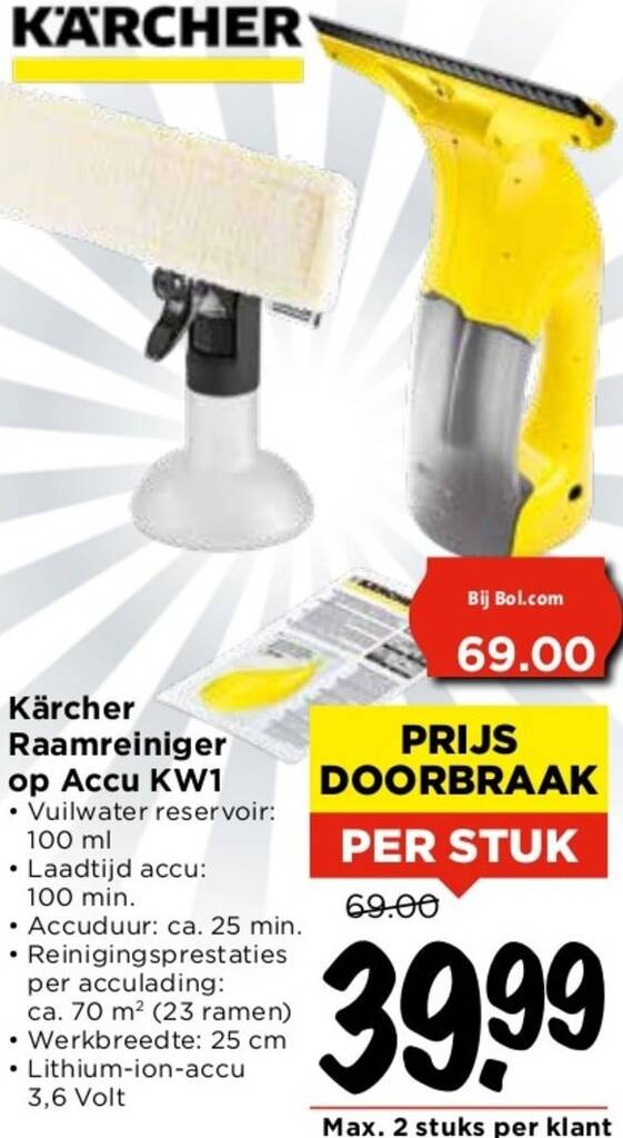 Bosch GlassVAC Accu Ruitenreiniger - Nu 31% korting