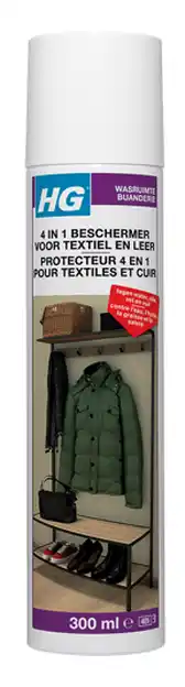 De Online Drogist HG Wasruimte 4in1 Beschermer voor Textiel en Leer Spray 300ML aanbieding