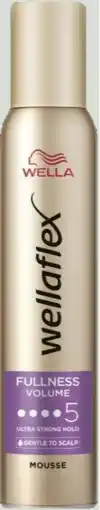 De Online Drogist Wella Flex Mousse Fullness Volume 5 Ultra Strong 200ML aanbieding