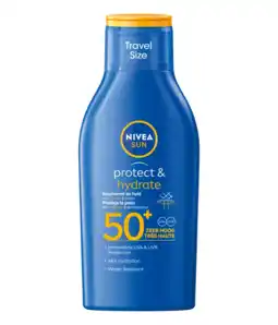 De Online Drogist Nivea Sun Protect & Hydrate Travelsize Zonnemelk SPF50+ aanbieding