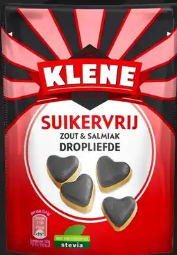 De Online Drogist Klene Dropliefde Suikervrij 85GR aanbieding