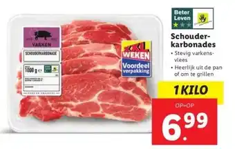 Lidl Schouder- karbonades aanbieding