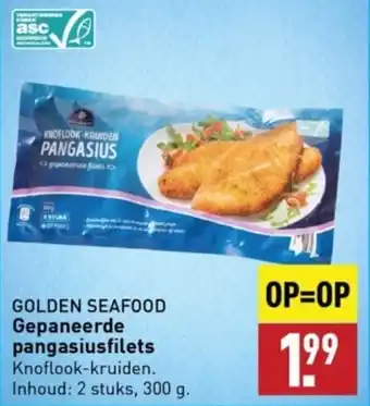 ALDI Gepaneerde pangasiusfilets 300g aanbieding