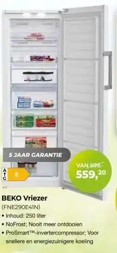 EP Beerepoot BEKO Vriezer (FNE290E41N) aanbieding